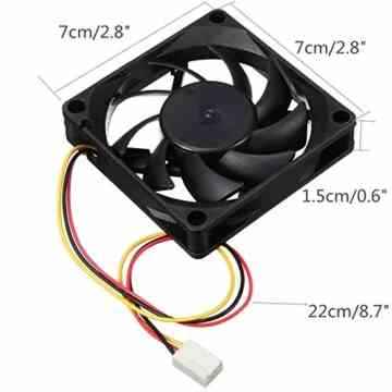 12V Internal Desktop-Computer CPU Kühlung-Gehäuse Cooler Master Silent Fan 7cm -