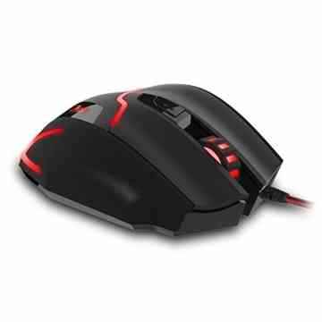 7200 DPI Gaming Maus, ECHTPower Gaming Mouse USB Wired LED Ergonomische Gamer Maus, 7 Stufen DPI Einstellung, 7 Tasten, 250/500Hz Ertragsrate, USB Kabel PC Optische Gamer Maus für Pro Spieler -
