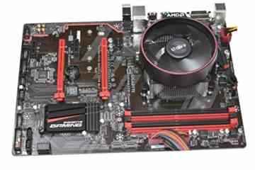AMD Gigabyte Gaming Edition Bundel GA-AB350-Gaming AM4 Full-ATX Mainboard DDR4 + AMD RYZEN R7 1700 CPU inkl Wraith Kühler mit LED