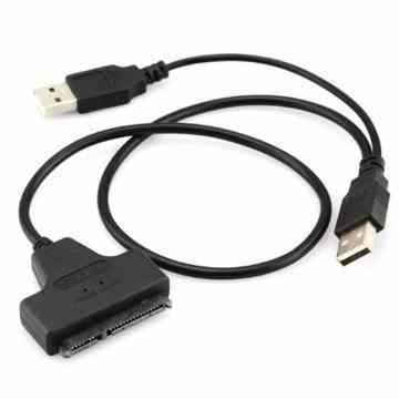 AONS USB 2.0 to SATA Serial ATA 15+7 22P Adapter Kabel Fuer 2.5″ HDD Laptop Hard Drive