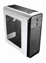 Aerocool Aero-500 White Edition – PC-Gehäuse (Midi-Tower, PC, 1 x 120 mm, Fondo, ATX, Micro-ATX, Mini-ITX, Schwarz, Weiß)