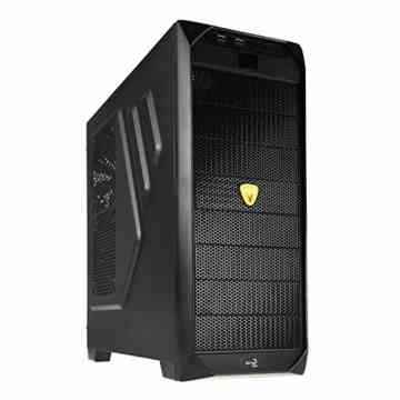 Aerocool EN52117 Midi-Tower PC-Gehäuse (ATX, 8x 5,25 externe, 6x 3,5 interne, 2x USB 3.0) schwarz
