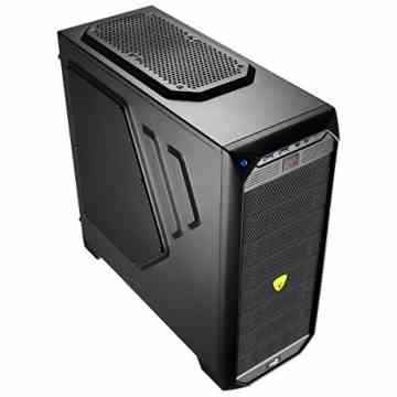 Aerocool EN52124 Window Midi-Tower PC-Gehäuse (ATX, 8x 5,25 externe, 6x 3,5 interne, 2x USB 3.0) schwarz