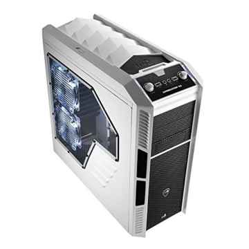Aerocool Xpredator X3 White Edi. Midi-Tower Gaming-Gehäuse (micro-ATX, 3x 5,25 externe/interne, 1x 3,5 externe, 2x USB 3.0) weiß/weiß