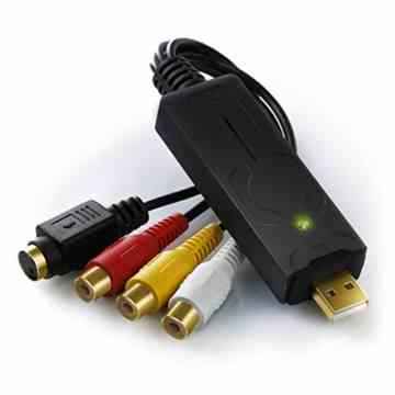 Aplic – USB Audio/Video Grabber | Neue Software (Windows 10 fähig) | VHS – Videoadapter zur Bearbeitung-Nachbearbeitung – vergoldete Kontakte