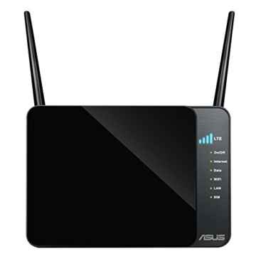 Asus 4G-N12 N300 LTE WLAN-Router (Wi-Fi 802.11 b/g/n, SIM Slot, LTE bis zu 100 Mbit/s)