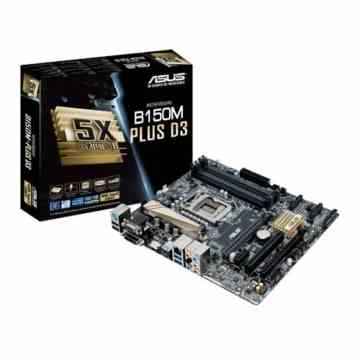 Asus B150M-Plus D3 Mainboard Sockel 1151 (µATX, Intel B150, 4x DDR3 Speicher, 6x SATA 6Gb/s, 4x USB 3.0, 2x USB 2.0, PCIe 3.0)
