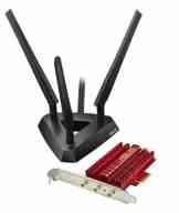 Asus PCE-AC68 AC1900 Dual-Band Wi-Fi PCIe-Karte (802.11 a/b/g/n/ac, PCIe, externe Antennen mit Standfuß, High-Power Design, TurboQAM)