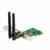 Asus PCE-N15 N300 Wi-Fi PCIe-Karte (802.11 b/g/n, PCIe 1x, 2x externe Antennen, Low Profile)