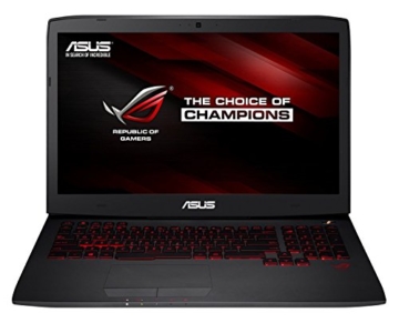 Asus ROG G751JY-T7328T 43,9 cm (17,3 Zoll mattes FHD) Notebook (Intel Core i7-4720HQ, 16GB RAM, 1TB HDD+ 256GB SSD, NVIDIA GeForce GTX 980M, Blu-ray, Win 10 Home) schwarz