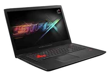 Asus ROG GL702VM-GC280T 43,9 cm (17,3 Zoll, mattes Full-HD Display) Gaming Notebook (Intel Core i7-7700HQ, 16 GB Arbeitsspeicher, 256 GB SSD, 1 TB HDD Festplatte, Nvidia GTX1060 6 GB VRAM, Win 10) schwarz