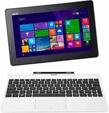 Asus T100TA-DK046H 25,65 cm (10,1 Zoll) Convertible Tablet-PC (Intel Atom Z3775 1,4GHz, 2GB RAM, 32GB eMMC+500GB HDD, Intel HD, Windows 8 Touchscreen) weiß