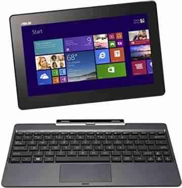 Asus Transformer Book T100TA 25.65 cm (10.1 Zoll) Convertible Tablet PC (Intel Atom Quadcore Z3740 1,3GHz, 2GB RAM, 64GB HDD, Intel HD, Windows 8 Touchscreen) grau