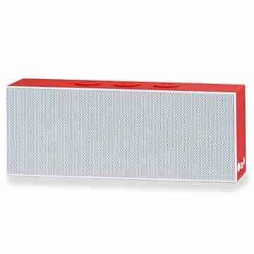 August SE30 – Tragbarer Bluetooth Lautsprecher (weiß-rot)