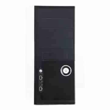 B-Move Kairos-PC-Gehäuse (Midi-Tower, PC, ABS, Synthetik SECC,, 500 W, Edelstahl, Oberteil, 1 x 80 mm