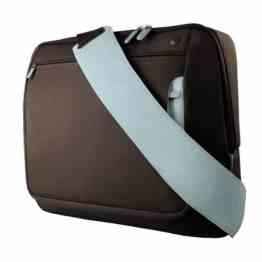 Belkin Messenger Bag Kuriertasche (Umhängetasche für Notebooks bis zu 43,2 cm (17 Zoll)) schokolade/turmalin