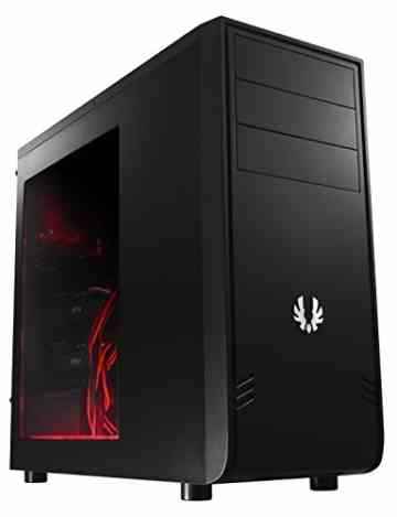 BitFenix Comrade Window – PC-Gehäuse (ATX/Micro ATX/Mini ITX, 120 mm, schwarz/transparent