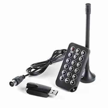 CSL – DVB-T USB Stick / Dongle (Realtek-Chip) mit Fernbedienung und Antenne / Windows 7 + Windows 8 + Windows 10 fähig
