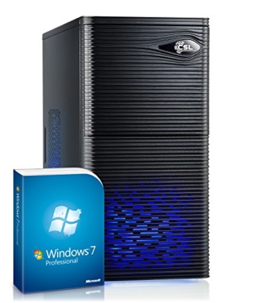 CSL Multimedia PC Sprint 5865Pro (Quad) inkl. Windows 7 Pro – AMD A10-6790K 4x 4000 MHz, 16 GB RAM, 240 GB SSD, 2000 GB SATA, Radeon HD 8670D, DVD-RW, CardReader, Gigabit LAN, USB 3.1