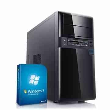 CSL PC Sprint 5771Pro inkl. Windows 7 Pro – AMD A10-6790K APU 4x 4000MHz, 16GB RAM, 120GB SSD, 1000GB HDD, Radeon HD 8670D, DVD, USB 3.1