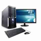 CSL Sprint Vision D10030X inkl. Windows 10 – AMD A8-6600K APU 4x 3900 MHz, 16 GB RAM, 1000 GB HDD, Radeon HD 8570D, DVD-RW, USB 3.1, 24″ ASUS LED TFT, Windows 10