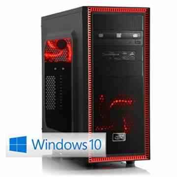 CSL Sprint X5891 (Octa) inkl. Windows 10 – AMD FX-8350 8x 4000 MHz, 16 GB RAM, 120GB SSD, 2000GB HDD, Radeon RX 460, DVD-RW, CardReader, Gigabit LAN, USB 3.1
