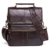 Contacts Echtes Leder Männer Messenger Crossbody Schultertasche Reise Handtasche Dunkler Kaffee