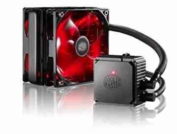 Cooler Master CPU kühler PC Wasserkühlung Seidon 120v V3 Radiallüfter, Halten PC Gehäuse Kühlung, Double 120mm Rote LED PWM Lüfter/Unterstützung LGA 2011/1366/1150/1156/1155/775; FM2/FM1/AM3+/AM3/AM2