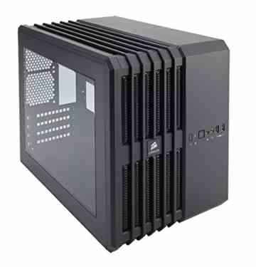 Corsair CC-9011070-WW Carbide Series Air 240 Computer Gehäuse (Seitenfenster mATX/Mini-ITX High Airflow Cube Performance) schwarz