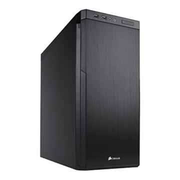 Corsair CC-9011076-WW Carbide Series 330R Blackout Mid-Tower ATX Silent Computer Gehäuse, Blackout