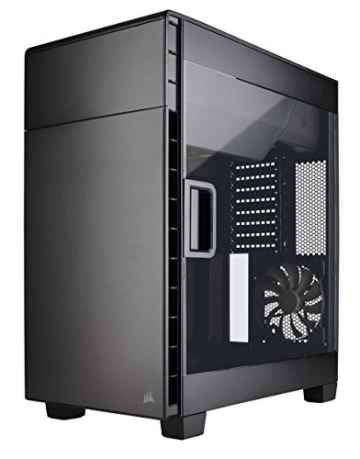 Corsair CC-9011079-WW Carbide Series 600C Clear Inverses ATX Full Tower Performance Gehäuse mit Fenster schwarz