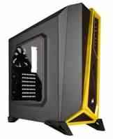 Corsair CC-9011094-WW Carbide Series Spec-Alpha Seitenfenster Mid-Tower ATX Gaming PC-Gehäuse schwarz/gelb