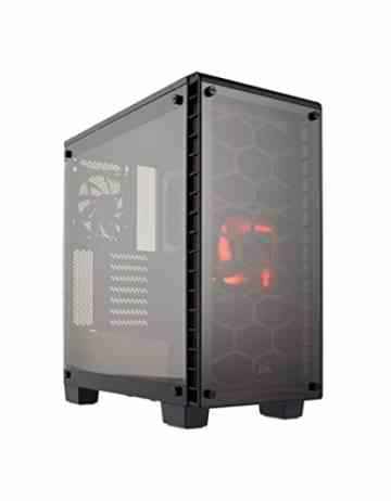 Corsair CC-9011099-WW Crystal Series 460X Kompakt Mid-Tower ATX Gehäuse mit gehärtetem Glas schwarz