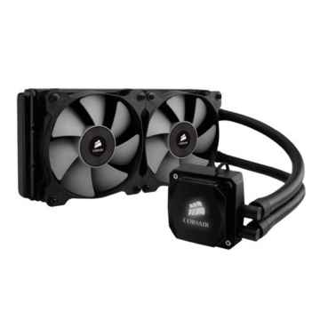 Corsair CW-9060009-WW Hydro Series Wasserkühler (H100i mit Kühlmittel, 240 mm Extreme Performance CPU) schwarz