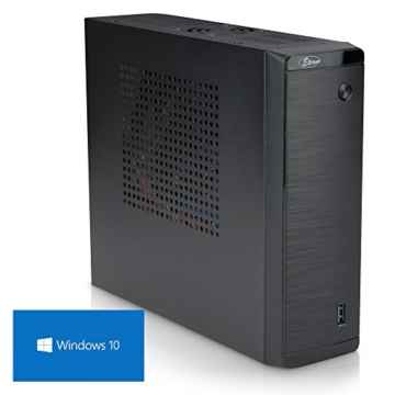 DEViLO [1257] Mini-PC Intel Quadcore (4×2.08 GHz Turbo), 8GB, 240GB SSD, Intel HD Grafik, HDMI, ASUS, Sound, LAN, USB3, Windows 10, Sromspar-PC, Office-PC