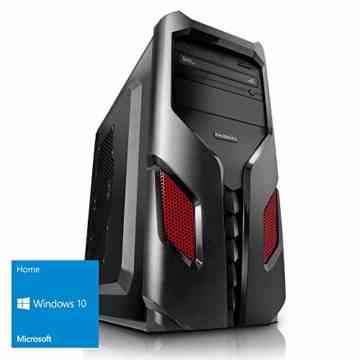 DEViLO Zenturio IV Gaming PC AMD FX-8350 4.2GHz Turbo 8-Kern, 16GB RAM, GeForce GTX 1060 3GB, 240GB SSD, ASUS, USB3, DVD, Sound, LAN, Win10, Gamer Computer