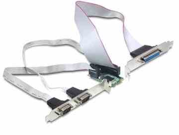 Delock MiniPCIe I/O PCIe full size (2x Seriell RS-232, 1x Parallel)