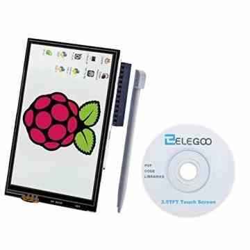 Elegoo 3.5″ Zoll TFT LCD Touch Screen Monitor 480×320 für Raspberry Pi mit allen Daten und Touch Pen (SPI Schnittstelle)