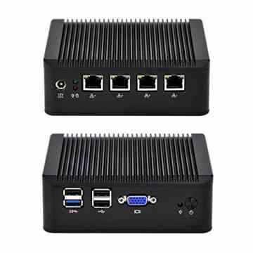 Fanless Industrial Nettop Computer with Intel Quad Core J1900 8G Ram 500G HDD Intel Nuc x86 VGA 4 NICs