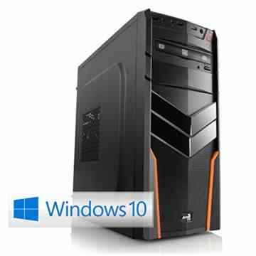 Gaming PC IDV Intel i5-7600 inkl. Windows 10 Home – Intel Quad-Core i5-7600 4× 3500 MHz, GeForce GTX 1070, 16GB RAM, 240GB SSD, 1TB HDD, USB 3.1