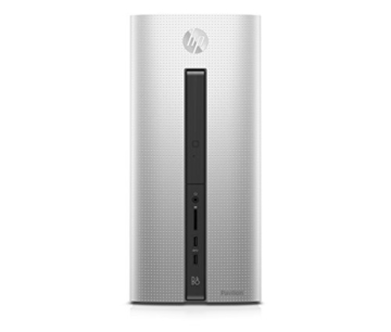 HP Pavilion (550-174ng) Desktop-PC (AMD A10-7800 APU, 8 GB RAM, 128 GB SSD, 1 TB HDD, AMD Radeon (TM) R7, Win 10) silber