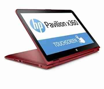 HP Pavilion x360 (15-bk103ng) 39,6 cm (15,6 Zoll / FHD IPS Touchscreen) Convertible Notebook (2 in 1 Laptop, Intel Core i5-7200U, 8 GB RAM, 1 TB HDD, Intel HD-Grafikkarte 620, Windows 10 Home), rot