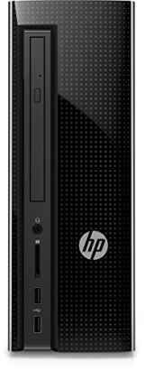 HP Slimline (260-a151ng) Desktop PC (AMD Quad-Core A8-7410 APU, 8 GB RAM, 2 TB HDD, AMD Radeon R5, Windows 10 Home 64) schwarz