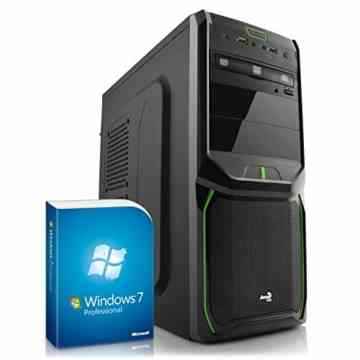 Home & Office PC IDV Q1900M-2 inkl. Windows 7 Professional – Intel Quad-Core J1900 4× 2000 MHz, 4GB RAM, 320GB HDD