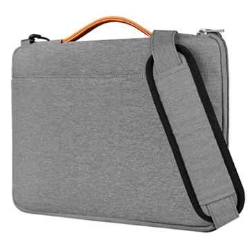 Inateck 15 Zoll Laptop Schultertasche, wasserdichte und verschleißfeste Laptop Hülle für 15 Zoll Laptops, Notebooks, Ultrabooks, Grau