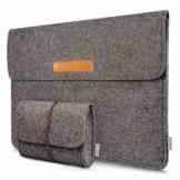 Inateck 15,4″ Macbook Pro Retina Filz Sleeve Hülle Ultrabook Laptop Tasche Speziell für Apple Macbook pro 15,4 Zoll entworfen Dunkelgrau