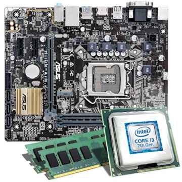 Intel Core i3-7100 / ASUS H110M-A/M.2 Mainboard Bundle / 16384 MB | CSL PC Aufrüstkit | Intel Core i3-7100 2x 3900 MHz, 16384 MB DDR4, Intel HD Graphics 630, GigLAN, 7.1 Sound, USB 3.1 | Aufrüstset | PC Tuning Kit