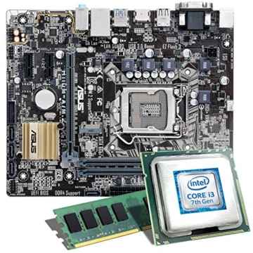 Intel Core i3-7100 / ASUS H110M-A/M.2 Mainboard Bundle / 8192 MB | CSL PC Aufrüstkit | Intel Core i3-7100 2x 3900 MHz, 8192 MB DDR4, Intel HD Graphics 630, GigLAN, 7.1 Sound, USB 3.1 | Aufrüstset | PC Tuning Kit