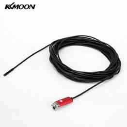 KKMOON 8mm Endoskop/10m 2 in 1 Mini-USB Rohr Boroskop/Inspektionskamera für Android-Handys PC/Kamerakopf mit 6 Einstellbare Weiße LEDs/IP67 Wasserdicht/Für Android und Windows XP/Vista/7/8(Rot)