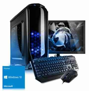 Kiebel [184141] – Gaming-Bundle (Maus, Tastatur, 61cm TFT) AMD FX-8370 8×4,0GHz, 16GB DDR3-1600, 2TB HDD, NVIDIA Geforce GTX 1060 6GB, ASUS, USB3, DVD, Cardreader, Sound, WLAN , Win10